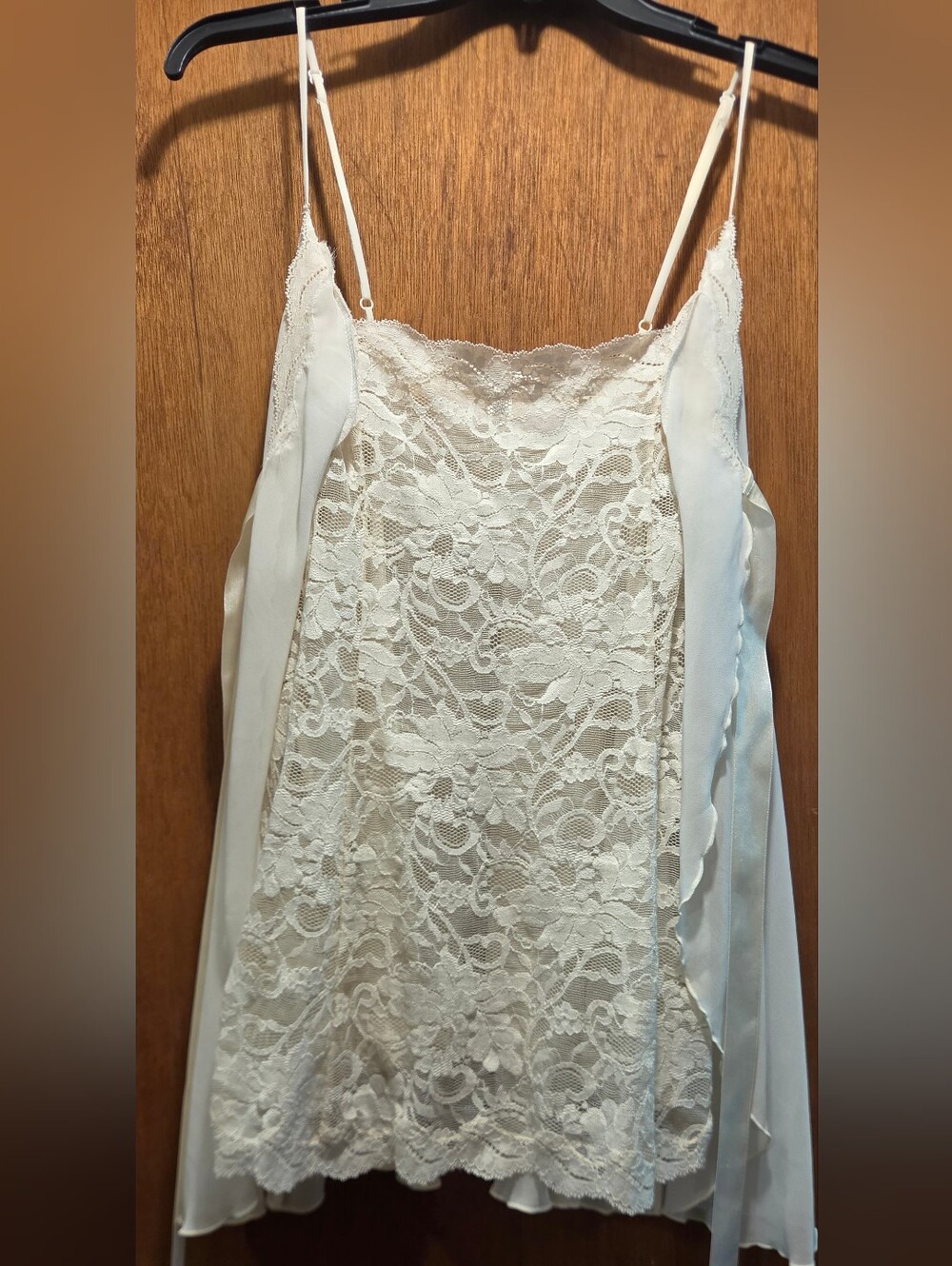 Victoria's Secret Vintage Like New Ivory Lace Chemise with Satin Bow SzS - Picture 7 of 10